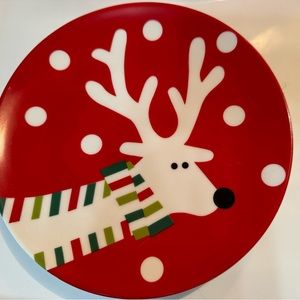Crate& Barrel Reindeer Plates